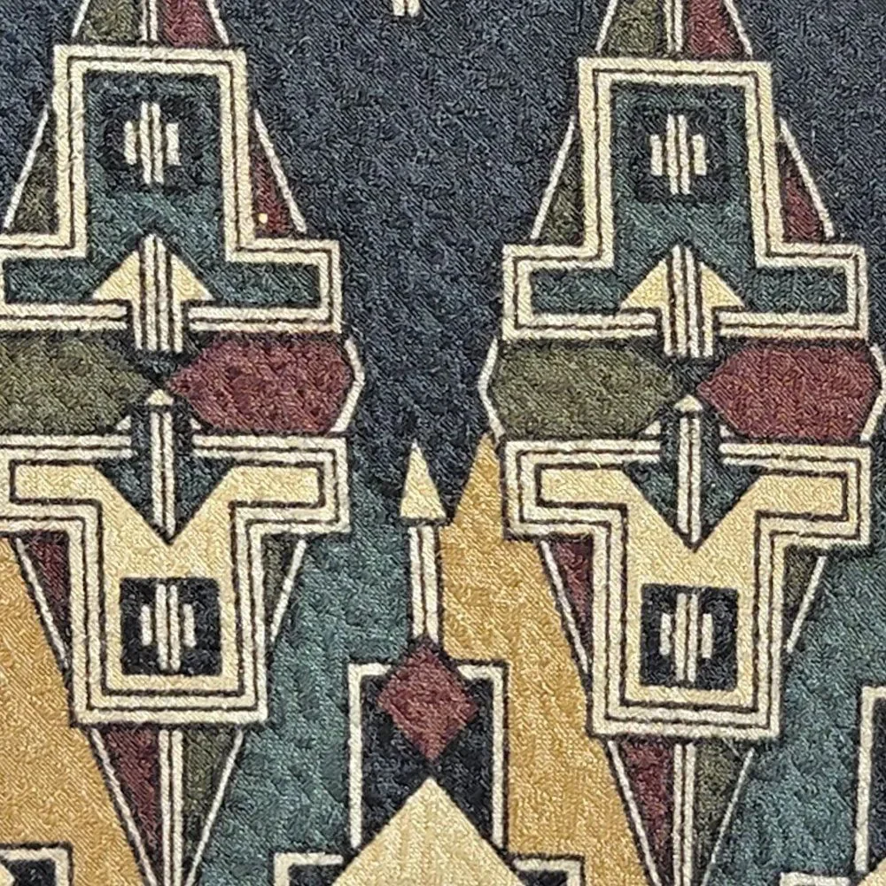 Arnold Palmer Silk Geometric Mens Necktie Tie 62 Inches Aztec Western Print Blue